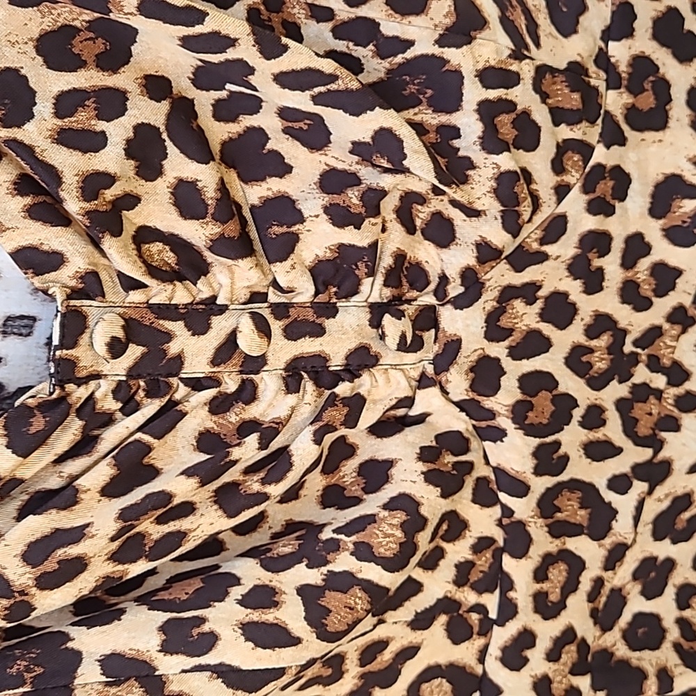 NWT Torrid Leopard Stretch Challis Skater Midi Dress Size 1x 14/16 - Picture 7 of 16